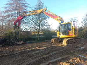 Digger attachments - tree shears