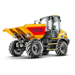 Cabbed Dumper - 9 Tonne Cabbed Dumper for hire from H. E. Services