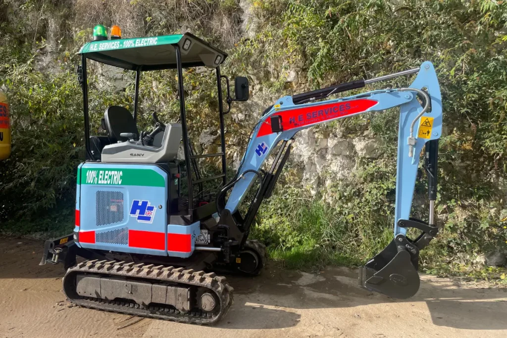 mini digger hire UK