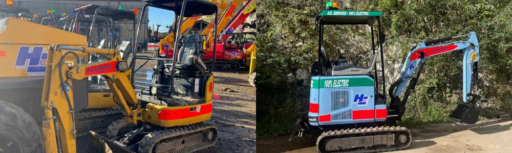 mini digger hire uk