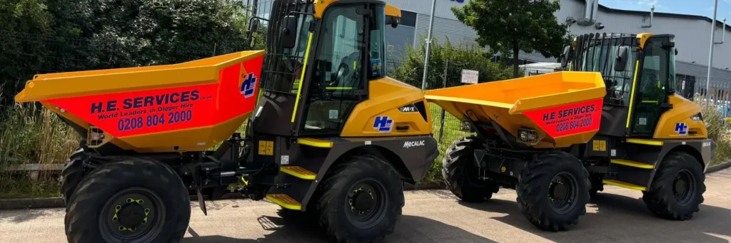 dumper rental - cabbed dumpers