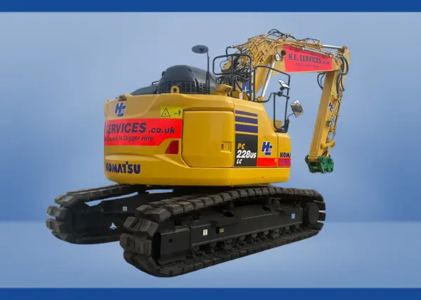 Komatsu PC228 Large digger hire