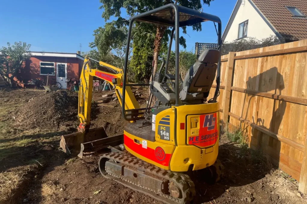 mini excavator hire pc14